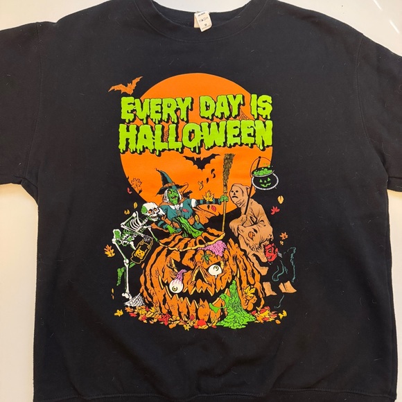 Every Day is Halloween shirt goth punk sweatshirt horror movies - Picture 1 of 1